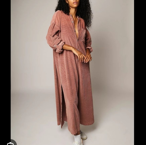 FP Cord Market Duster Dress - Picture 2 of 8